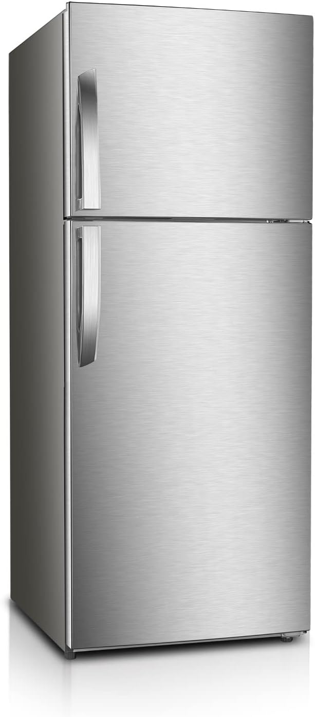 Premium Levella Top Freezer Refrigerator Frost Free, Dual Door Fridge, Tilt Out 6 Can Door Dispenser, Electronic Temperature Control
