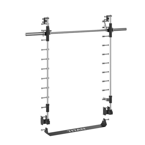 Titan Fitness X-3 Series 80" Smith Machine Power Rack Attachment, 500 LB Capacity, Comes with Smith Olympic Bar, Guide Rods, Safety Catches