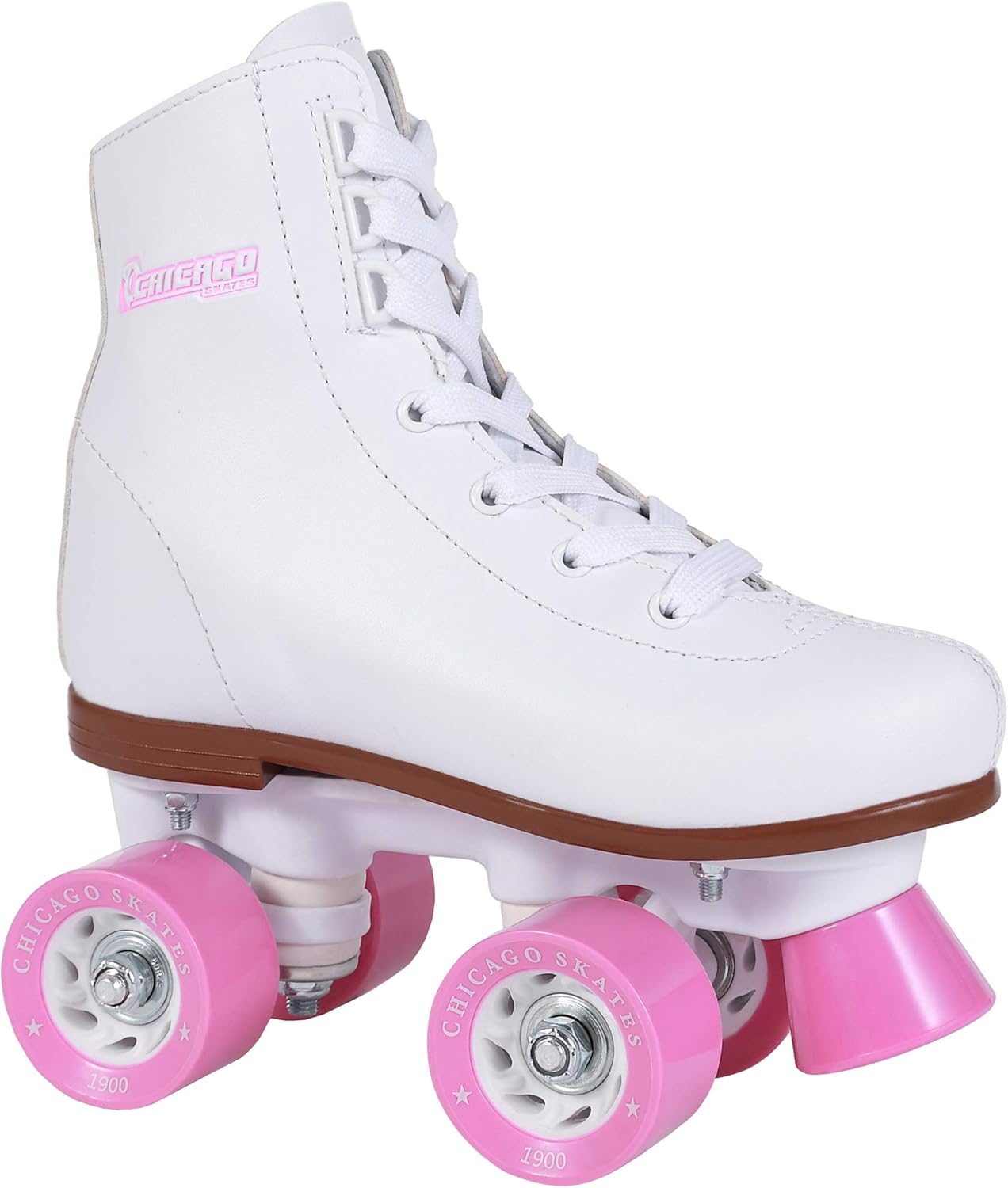 Chicago Skates Girls Rink Roller Skate - White Youth Quad Skates