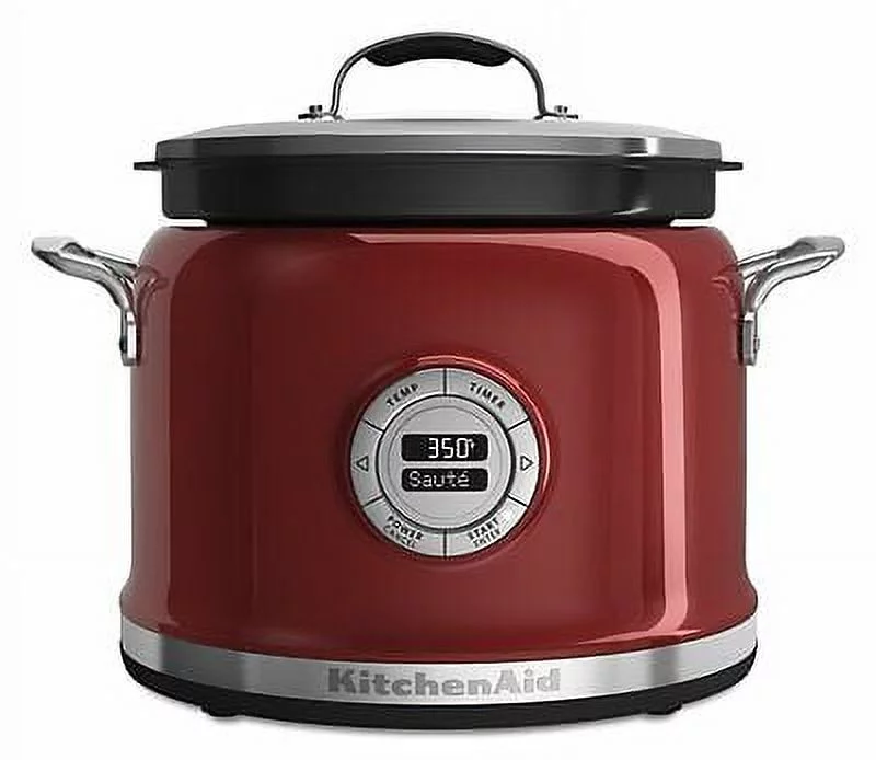 KitchenAid Multi-Cooker KMC4241CA 4-Qt All-in-One Cooking System Candy Apple Red