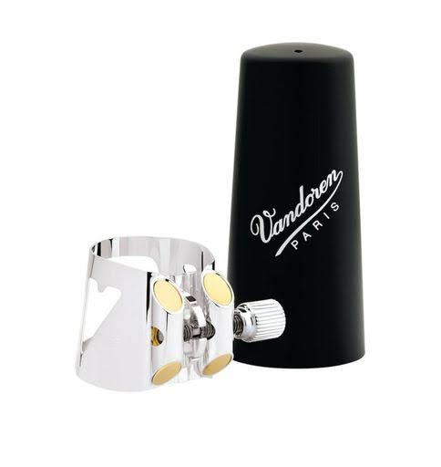 Vandoren LC01P Optimum Ligature and Plastic Cap for Bb Clarinet Silver Plated...