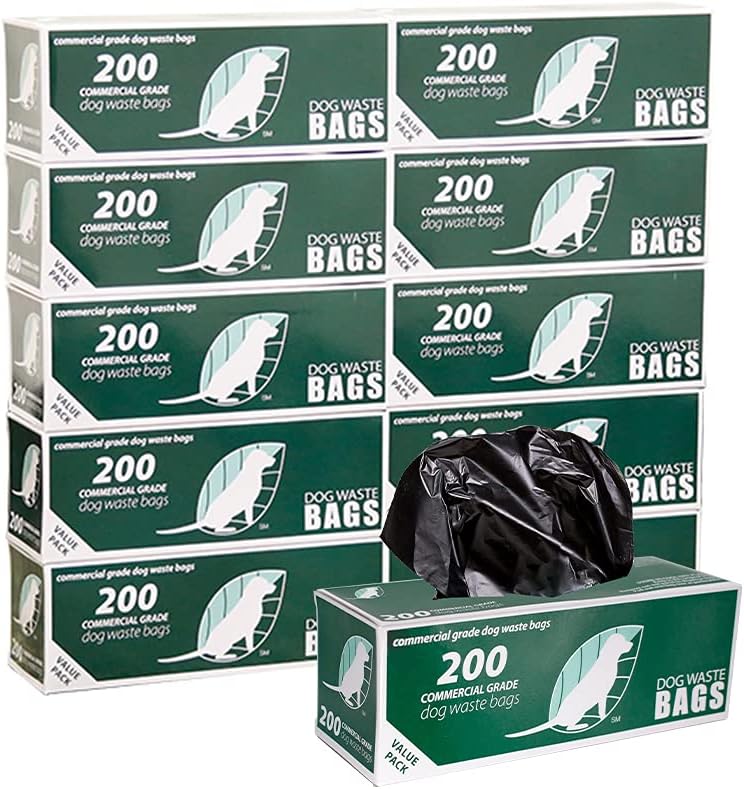 Roll Bags - Universal Pet Waste Bags - 10 roll Case (Total 2,000 bags)