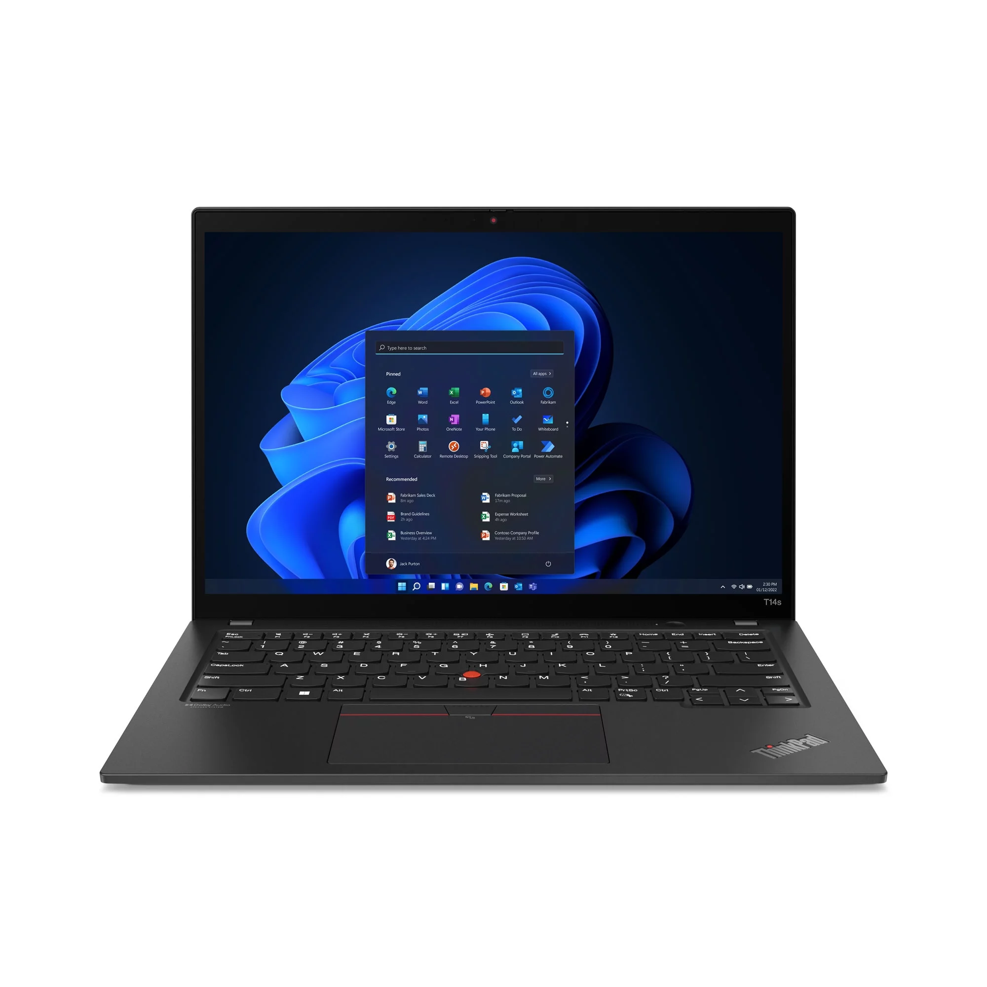 Lenovo ThinkPad T14s Gen 3 Intel Laptop, 14" IPS  300 nits, i5-1240P,  Iris Xe, 16GB, 512GB, 1 YR On-site Warranty