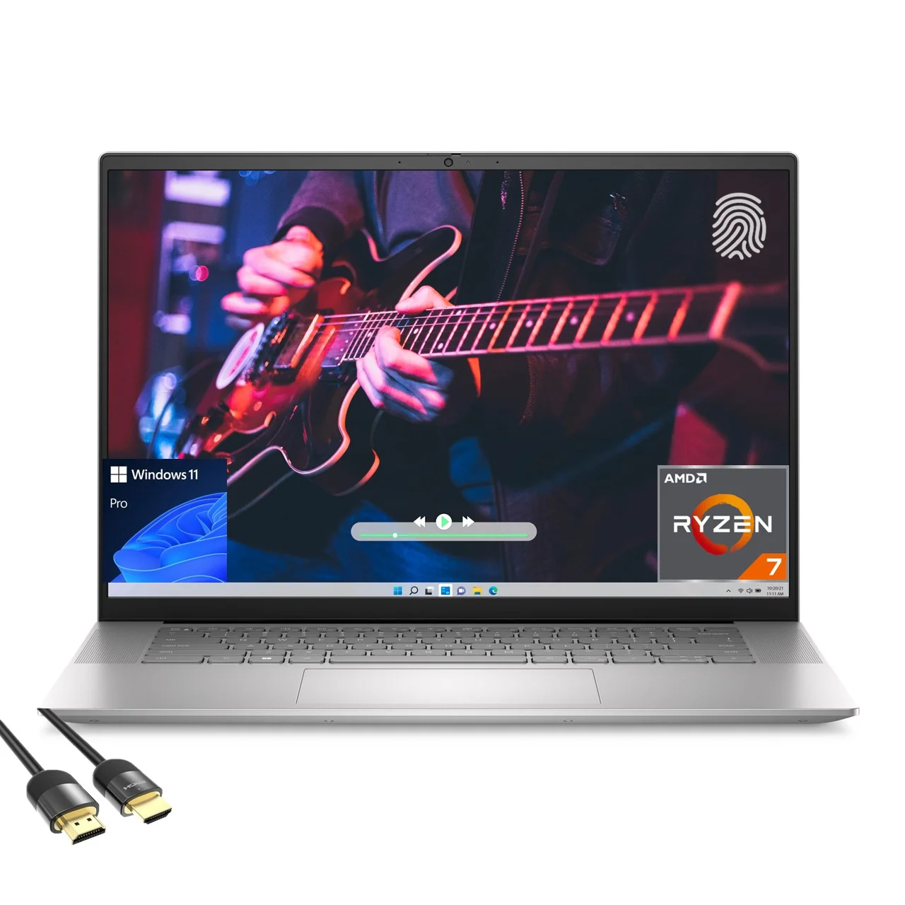 Dell Inspiron 16 5635 Laptop, 16" QHD Display, AMD 8-Cores Ryzen 7-7730U, 16GB RAM, 2TB PCIe SSD, Backlit KB, FP Reader, WiFi 6, SD Card Reader