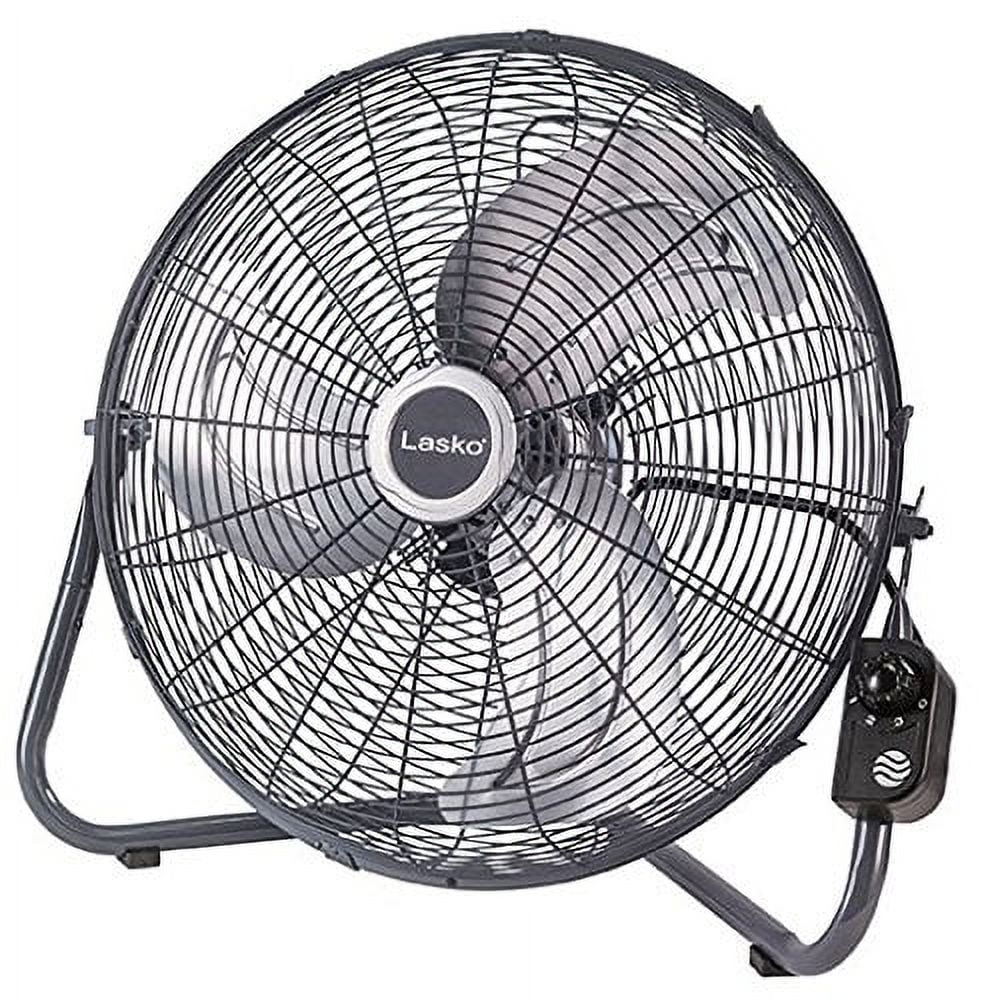 Lasko 20 High Velocity Floor Fan, Wall Mount Option and Remote, 22 H, Black, H20685, New