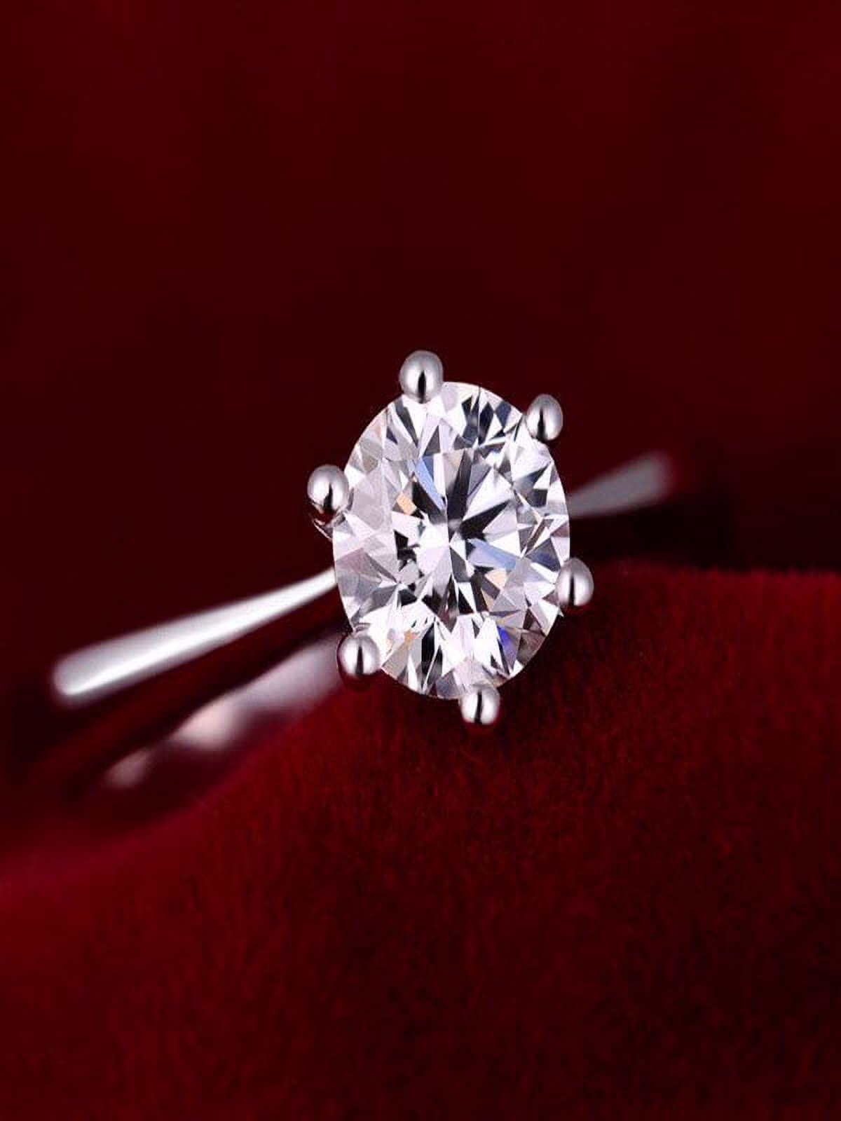 Limited Time Sale 1 Carat Engagement Ring in 10k White Gold on Sale Under 250