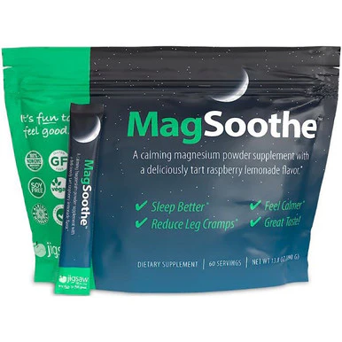 Jigsaw Health MagSoothe Raspberry Lemonade 60 packets - Kansas Nuitrition - HNZSDS
