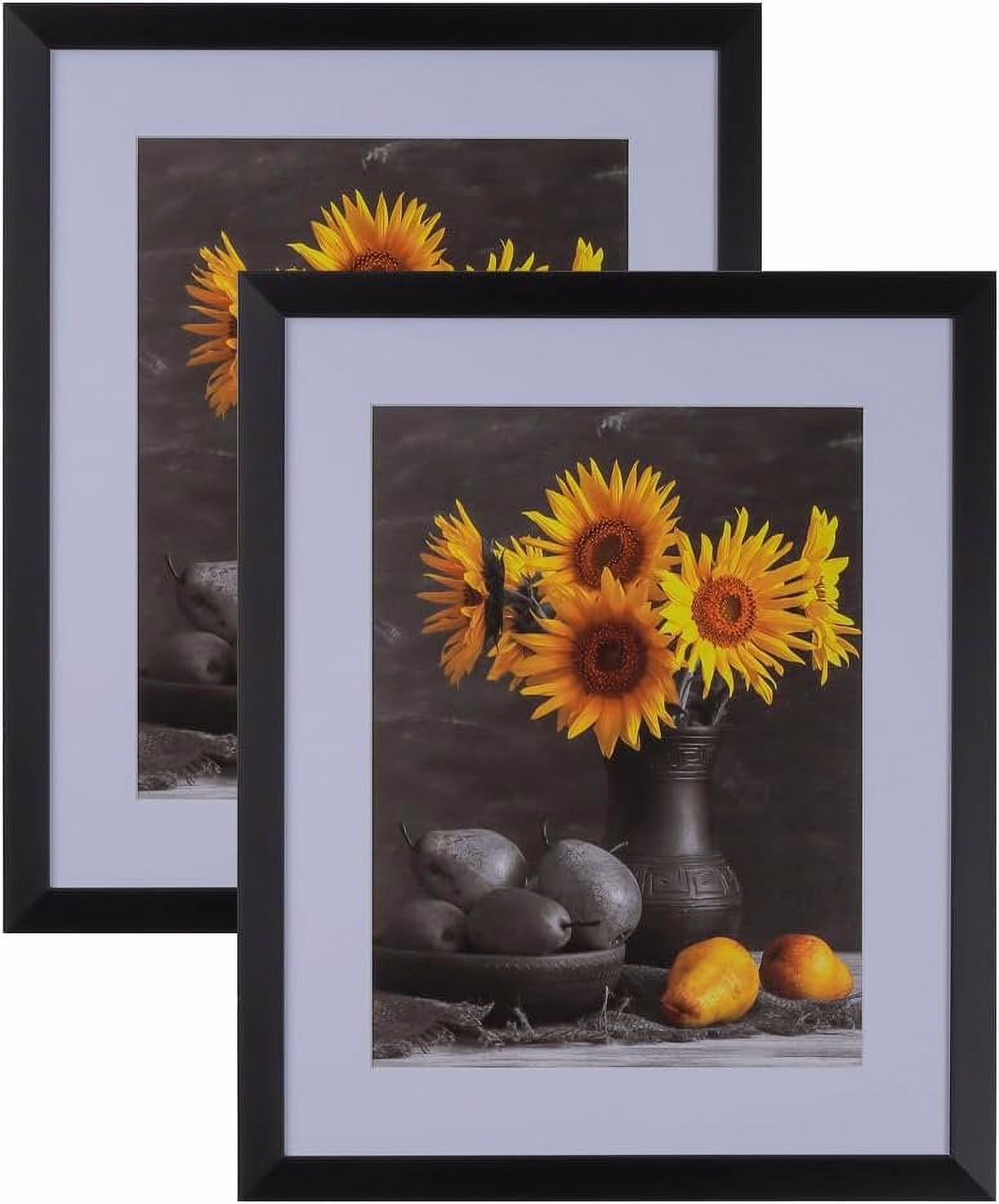Picture Frames Set of 2. 1-1/8" Polystyrene Modern Black 20x24 Wholesaleartsframes-com 313-VI Series Made in USA