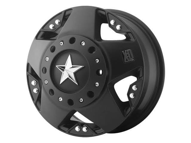 XD775 Rockstar Dually Front 16x6 8x170 +111mm Matte Black Wheel Rim 16x22 inch