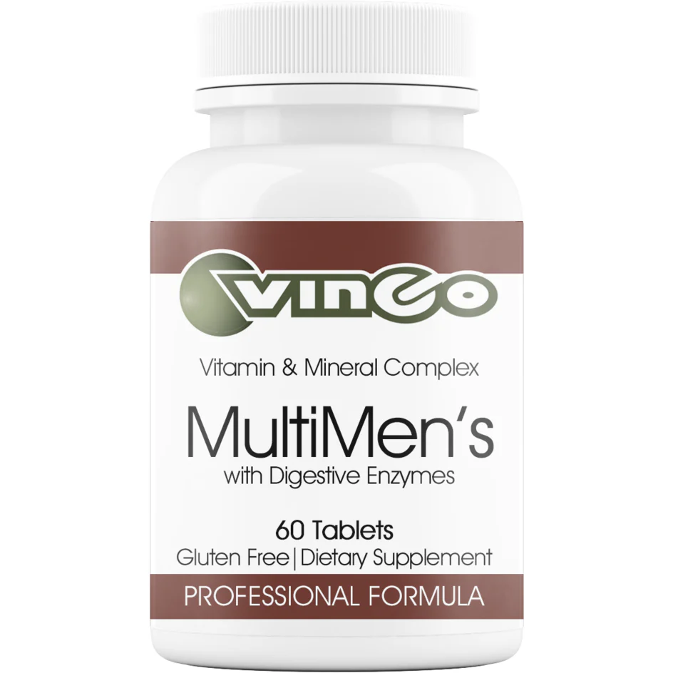 MultiMens w/Digestive Enzymes 60 tabs by Vinco - Kansas Nuitrition - HNZSDS