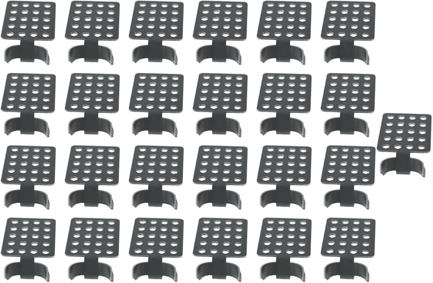 WFLNHB 25 Pack Aluminum Heat Cable Roof Clip for Roofs Heat Cable and Ice Dam Heat Tape