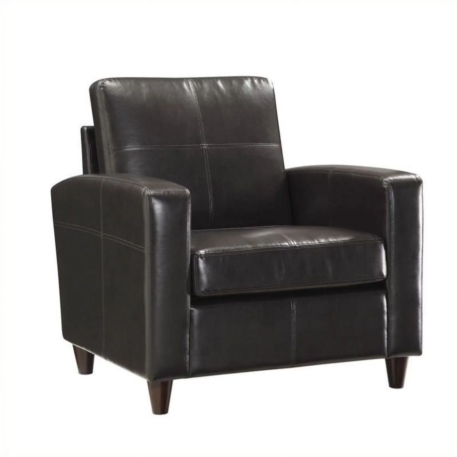 Kingfisher Lane Eco Leather Club Chair in Espresso