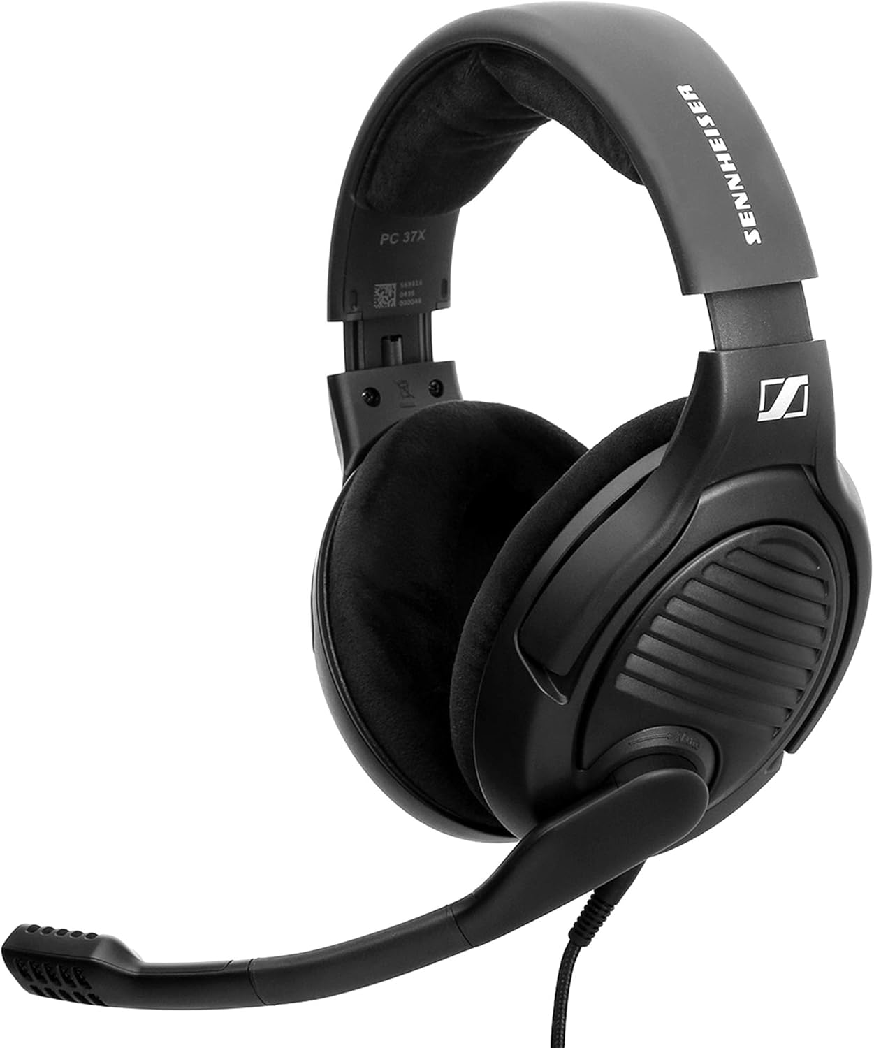 Massdrop x Sennheiser PC37X Gaming Headset — Noise-Cancelling Microphone with Over-Ear Open-Back Design, 10 ft Detachable Cable, and Velour Earpads