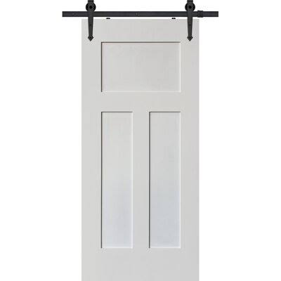 Barndoorz Craftsman Solid Wood Panelled Interior Barn Door