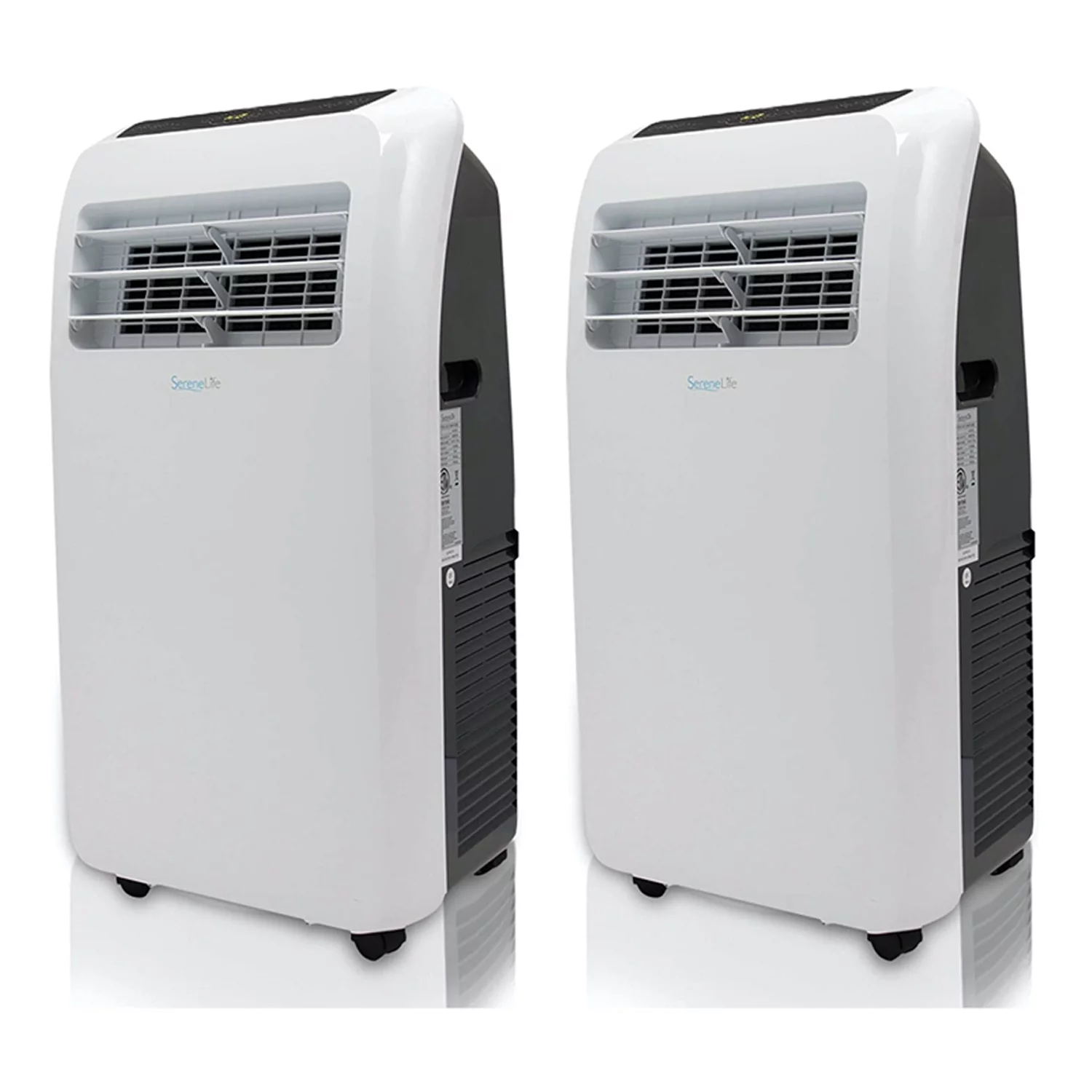 SereneLife SLACHT128 Portable 12000BTU Room Air Conditioner & Heater (2 Pk)