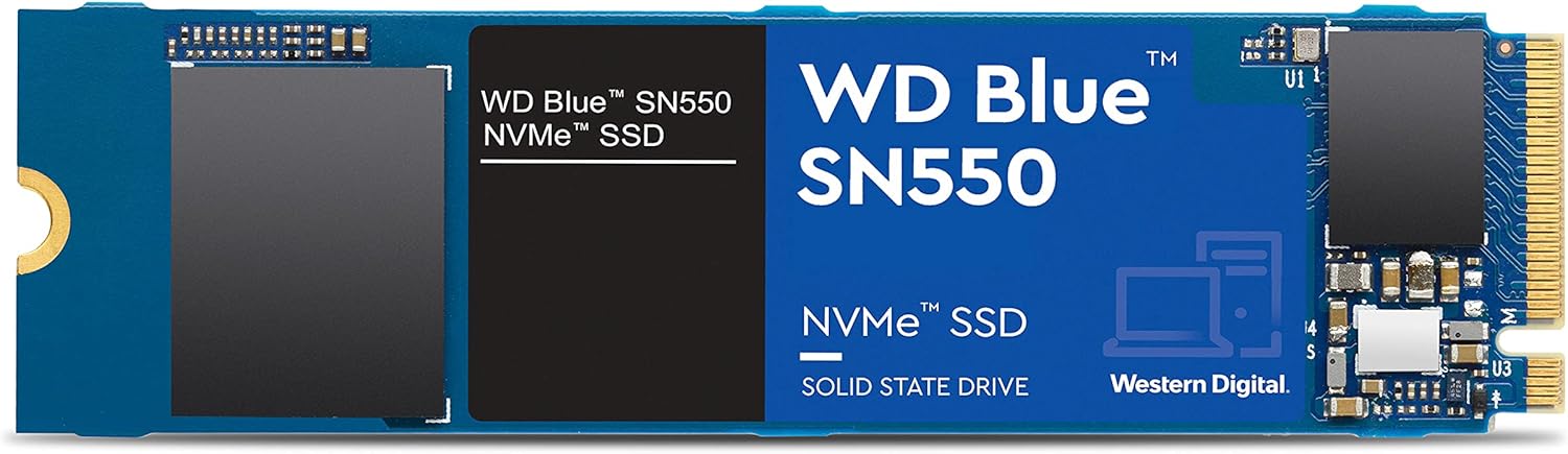 Western Digital 500GB WD Blue SN570 NVMe Internal Solid State Drive SSD - Gen3 x4 PCIe 8Gb/s, M.2 2280, Up to 3,500 MB/s - WDS500G3B0C Pack of 2