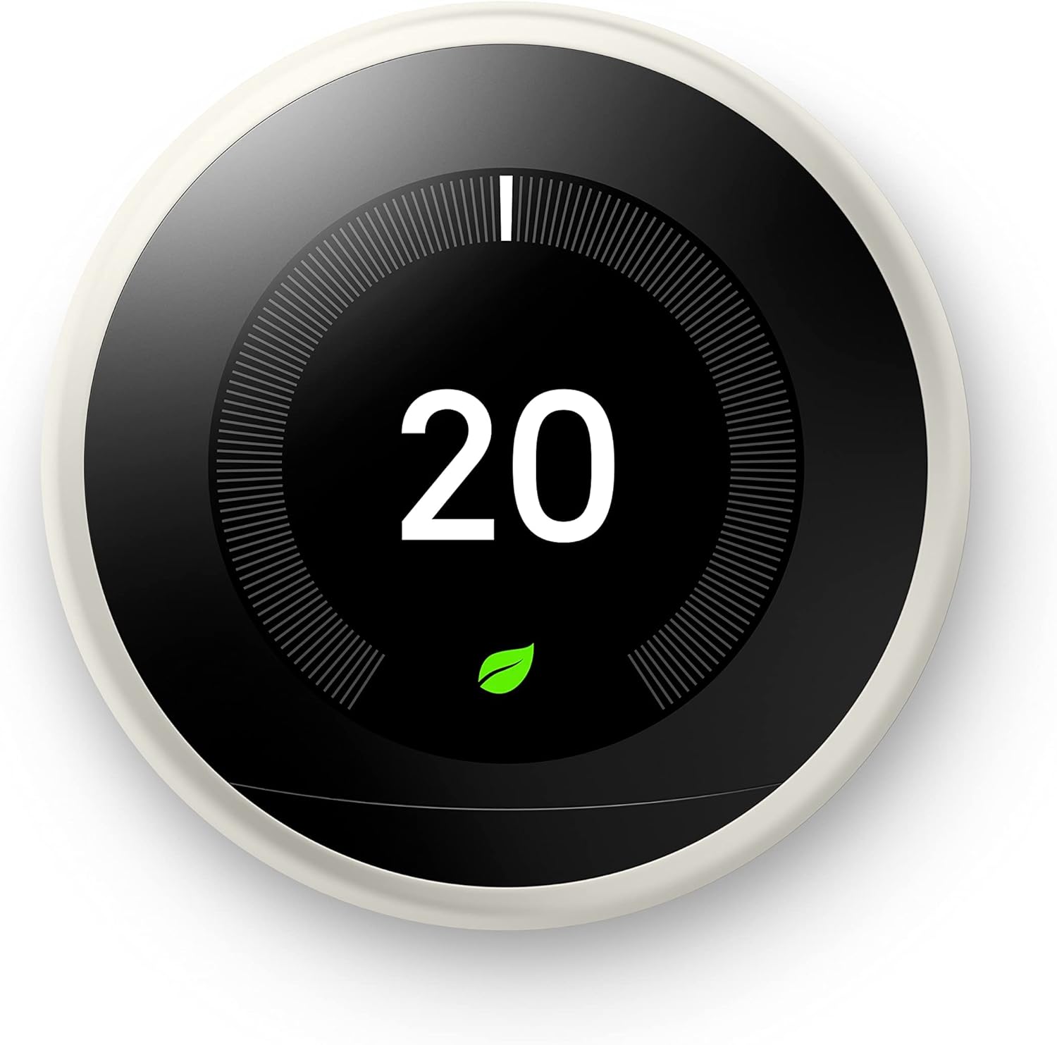 Google Nest Learning Thermostat - Programmable Smart Thermostat for Home - 3rd Generation Nest Thermostat - Compatible with Alexa - White (Renewed)
