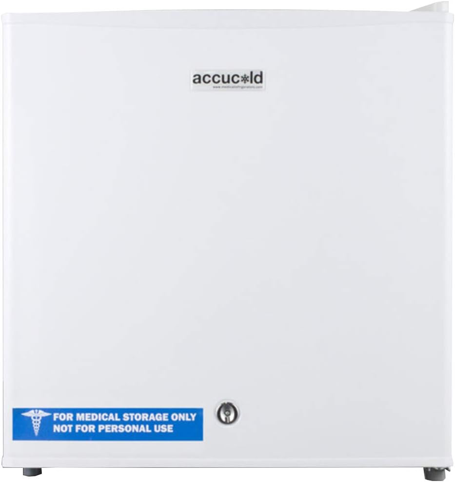 Summit AccuCold FS24L 19" Upright Freezer with 1.4 cu. ft. Capacity, Factory Installed Lock, Manual Defrost