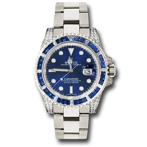 Submariner Silver Blue Diamond 40mm
