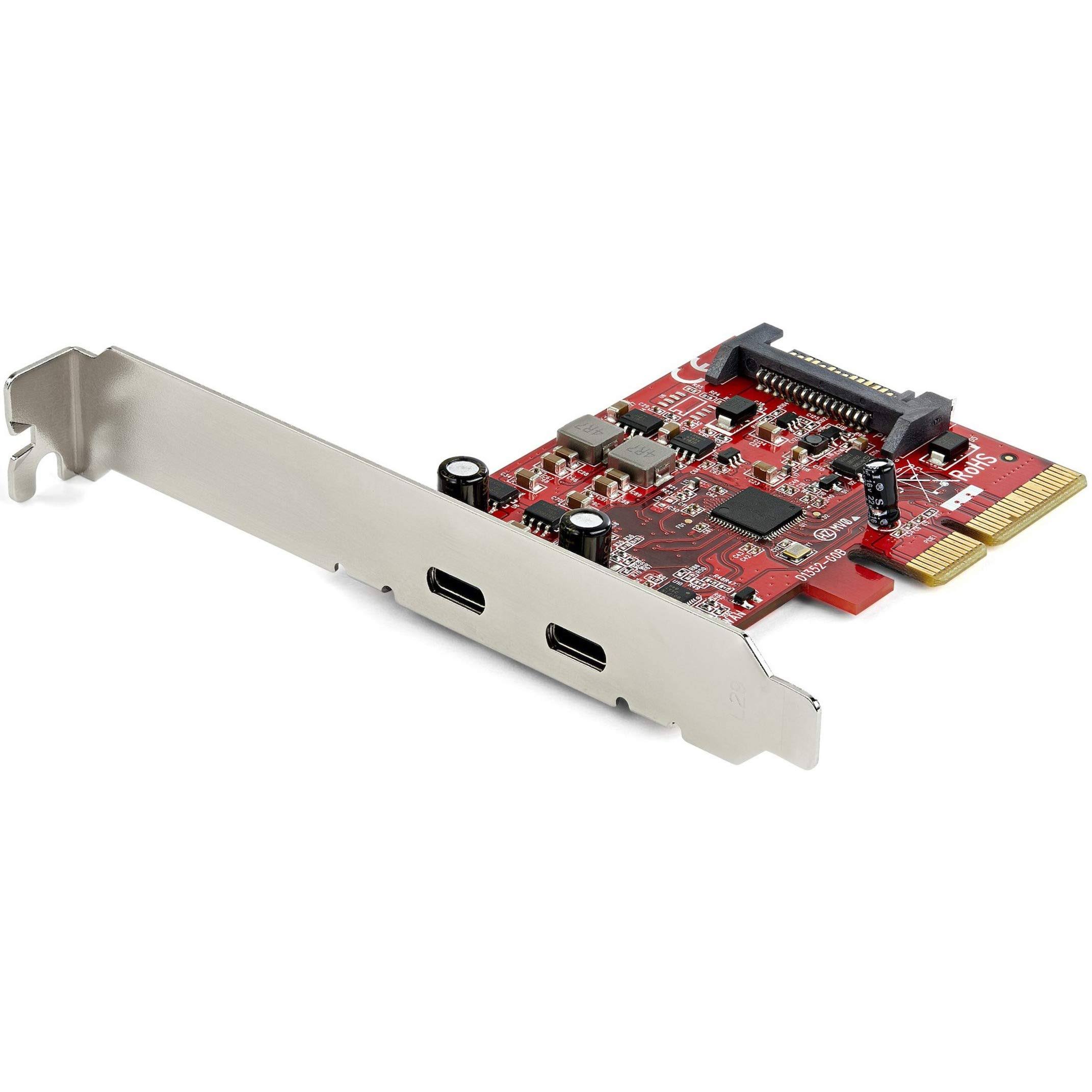 StarTech.com PEXUSB312C3 2-Port 10Gbps USB C PCIe Card - USB 3.1 Gen 2