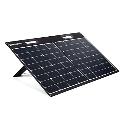 Westinghouse Portable 100W Solar Panel for Portable Power Stations, iPhone, iPad, Tablets, Laptop, with QC 3.0 USB and USB-C ports, DC Output