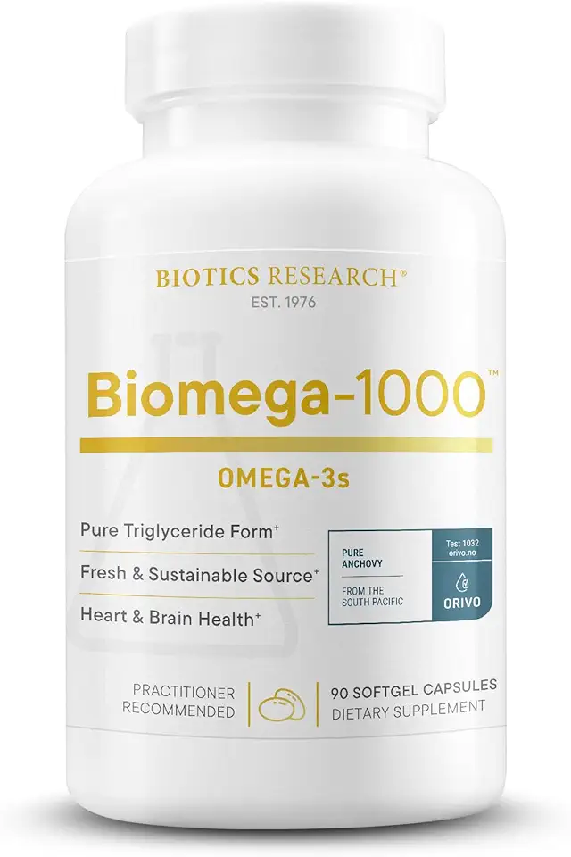 Biotics Research Biomega-1000™ Omega 3 1000mg Fish Oil Supplement with EPA/DHA