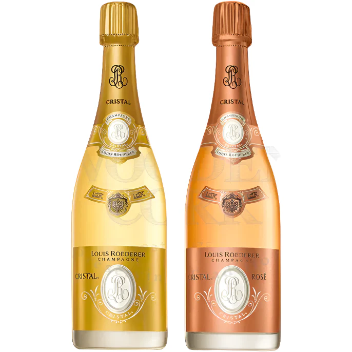 Louis Roederer Cristal Brut & Rose Champagne Bundle - Nestor Liquor