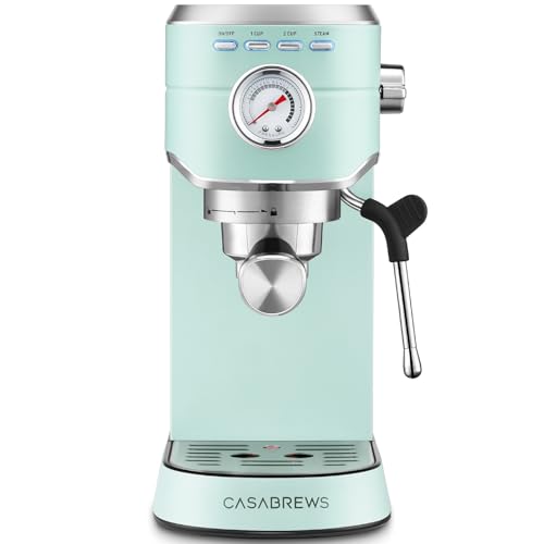 CASABREWS CM5418 Espresso Machine 20 Bar, Compact Espresso Maker with Steam Milk Frother