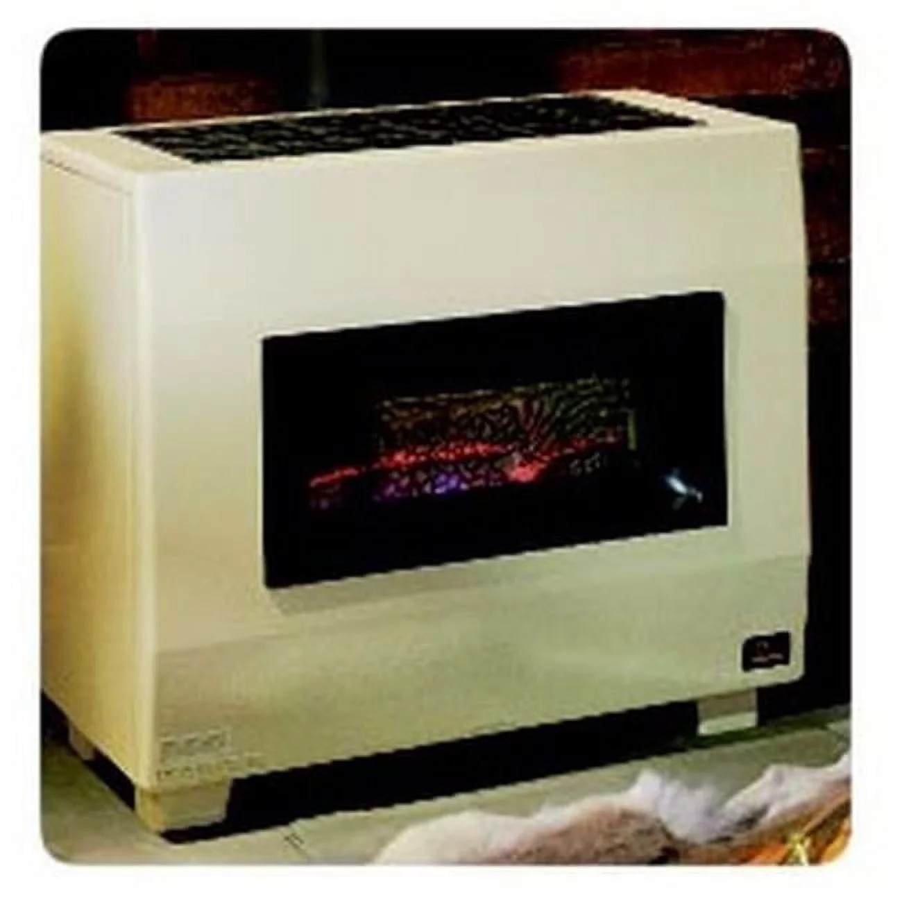 65000 BTU Visual Flame Room LPG Heater with Hydraulic Thermostat, Standing Pilot & Blower Installed
