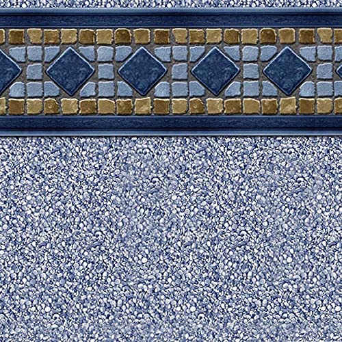 Smartline Boulder Swirl 18-Foot Round Liner | UniBead Style | 52-Inch Wall Height | 25 Gauge Virgin Vinyl Material | Strong and Durable Liners |