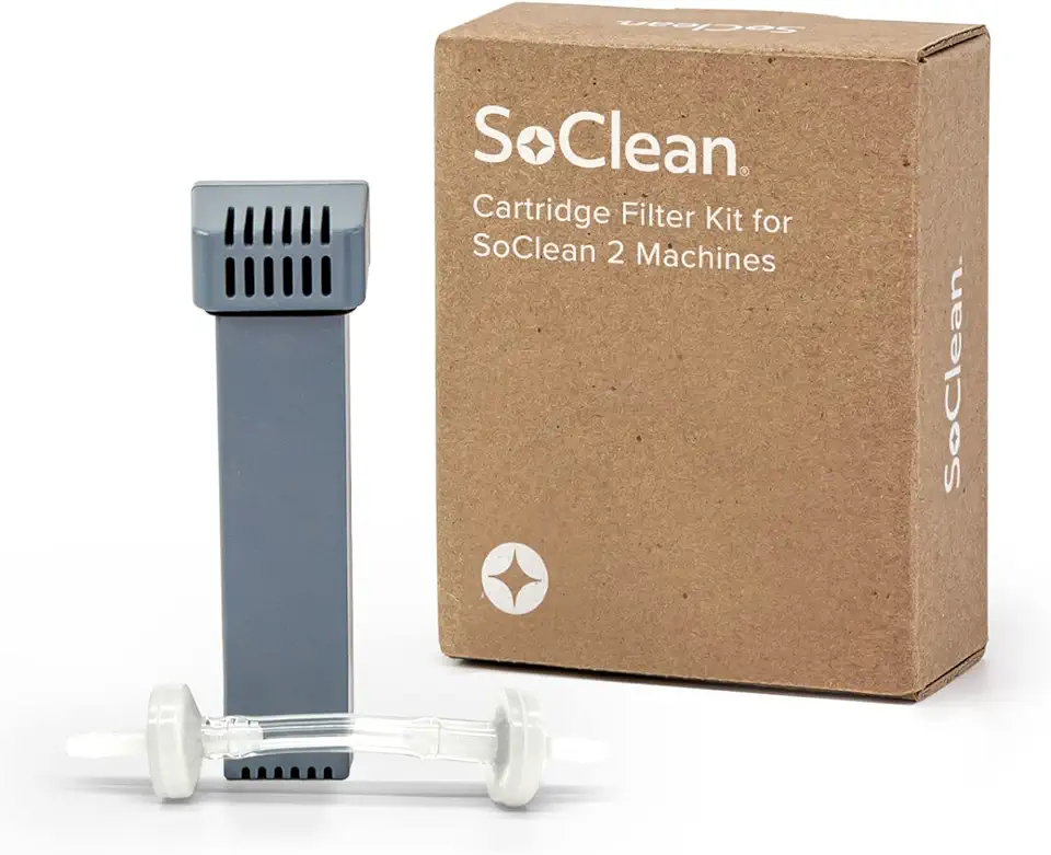 SoClean Genuine Replacement Cartridge Filter Kit for SoClean 2 Machines | Includes One Filter Cartridge and One Check Valve | Authentic OEM Part with