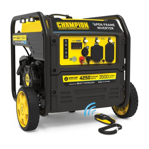 Champion Power Equipment 4250-Watt Dual Fuel RV Ready Portable Open Frame Inverter Generator with Quiet Technology