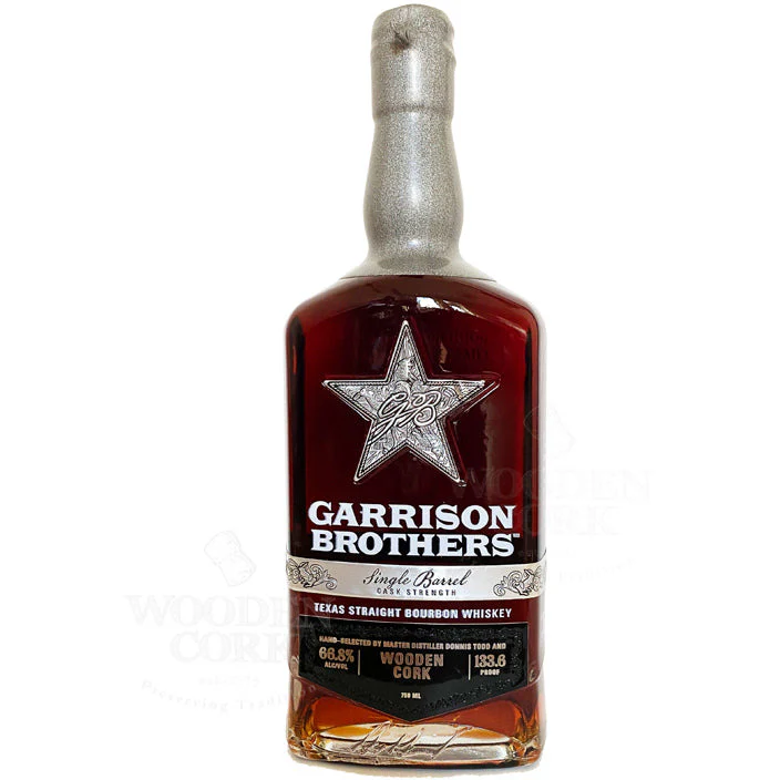 Garrison Brothers Single Barrel Cask Strength - Wooden Cork Barrel Pick - Nestor Liquor