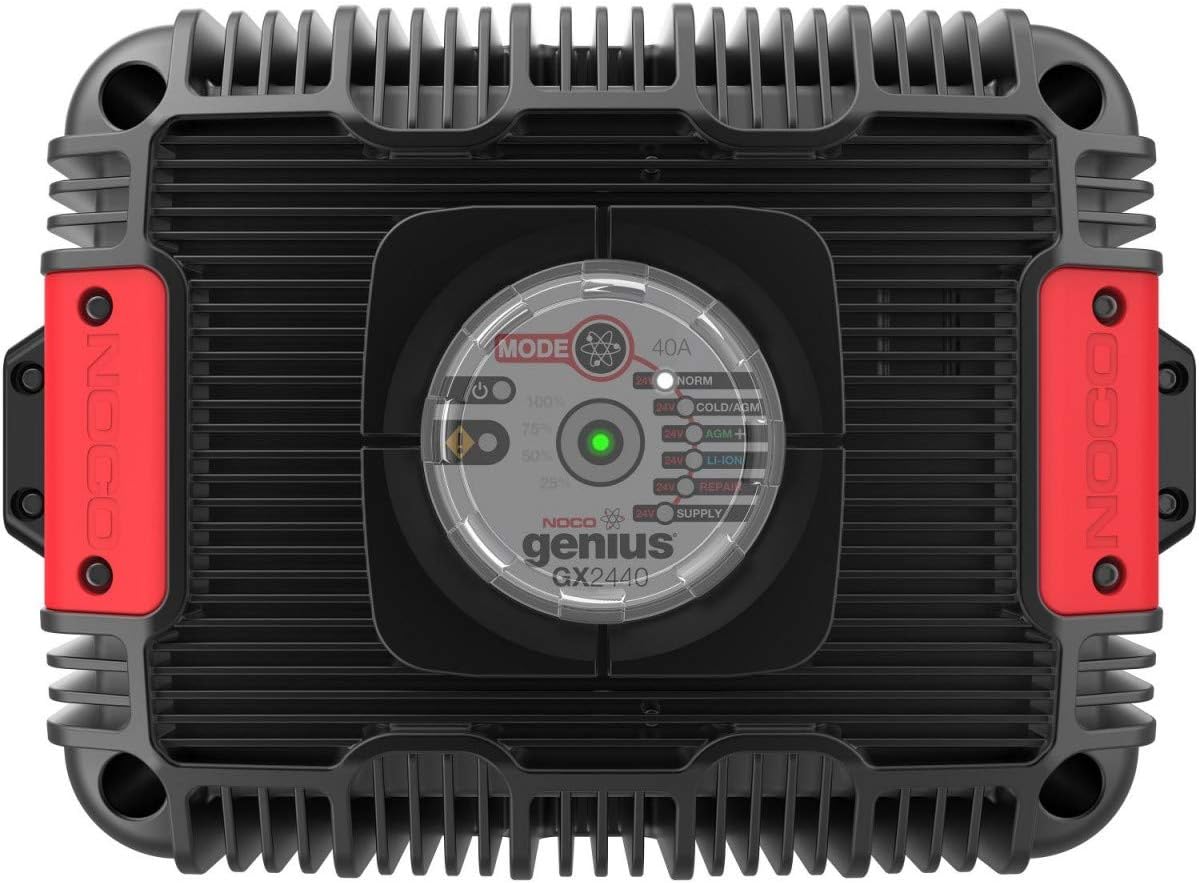 NOCO Genius GX2440 40A Smart Onboard Battery Charger, 24V Commercial Charger, Battery Maintainer and Desulfator for Golf Carts, Pallet Jacks