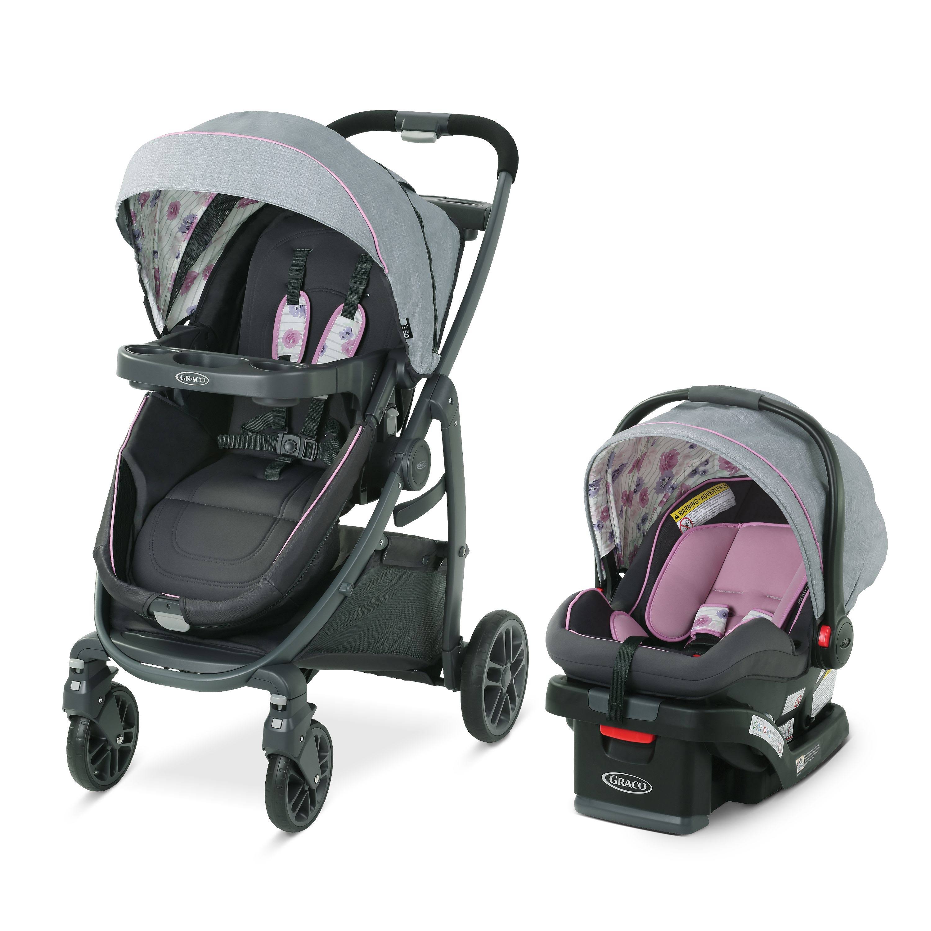 Graco Modes Bassinet Baby Stroller u0026 Infant Car Seat Travel System, Carlee Pink