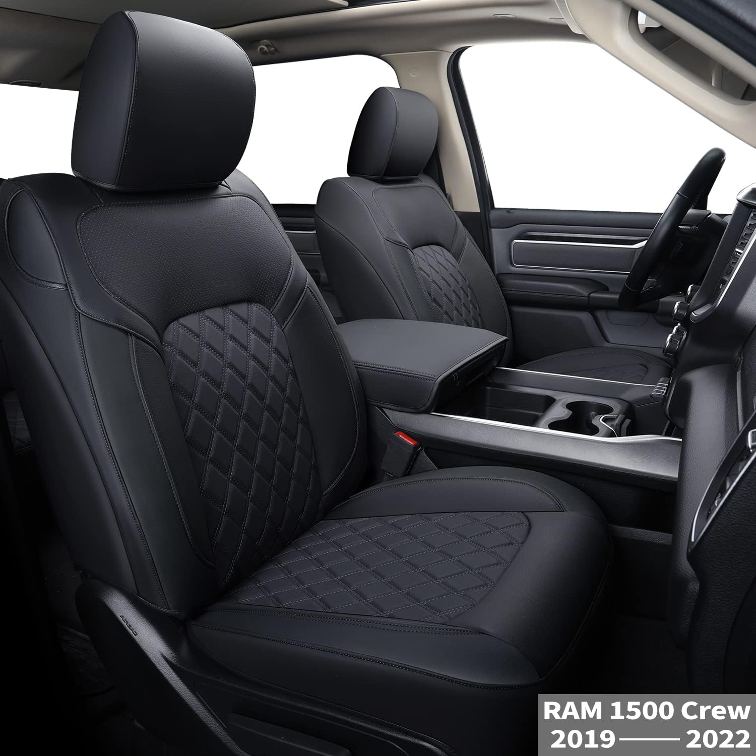 FEELiT Ram 2019-2022 1500 Crew Cab Waterproof Seat Covers Full Set