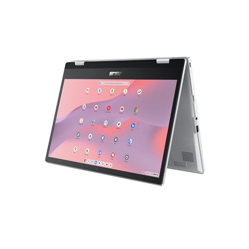 ASUS Chromebook Flip CX1 Convertible Laptop, 14" FHD NanoEdge 360-degree Touchscreen, Intel Celeron N4500 Processor, 128GB eMMC Storage, 8GB RAM