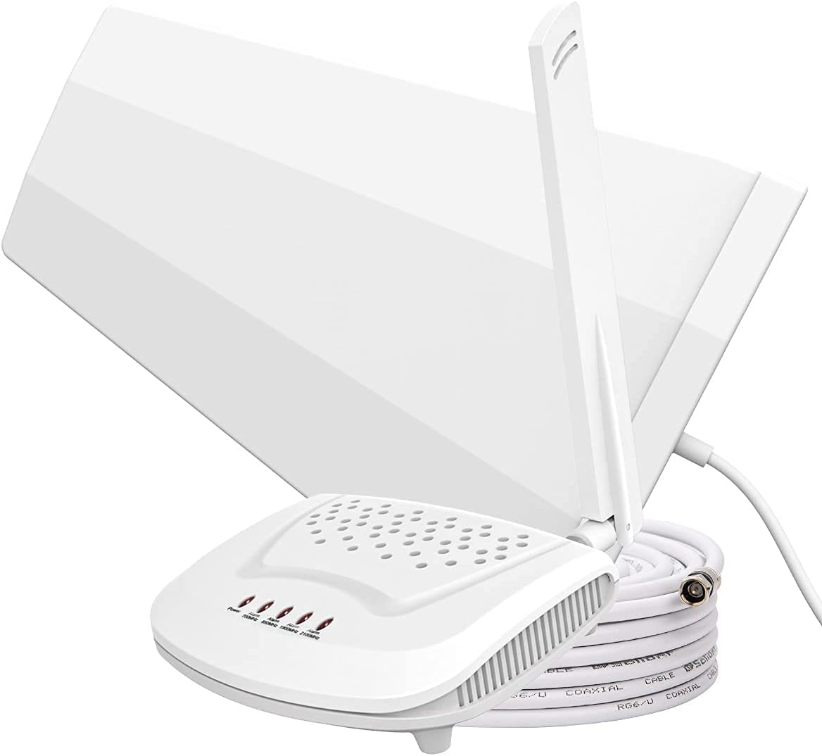 Amazboost Cell Phone Signal Booster for Home and Office - Up to 1,500 Square ft, 5 Band Cell Phone Booster 3G 4G LTE