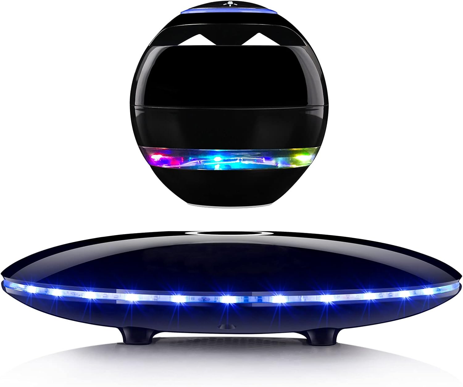 Magnetic Levitating Speaker, RUIXINDA Wireless Floating Bluetooth Speakers with Colorful Flashing Light Show, 360 Degree Rotation
