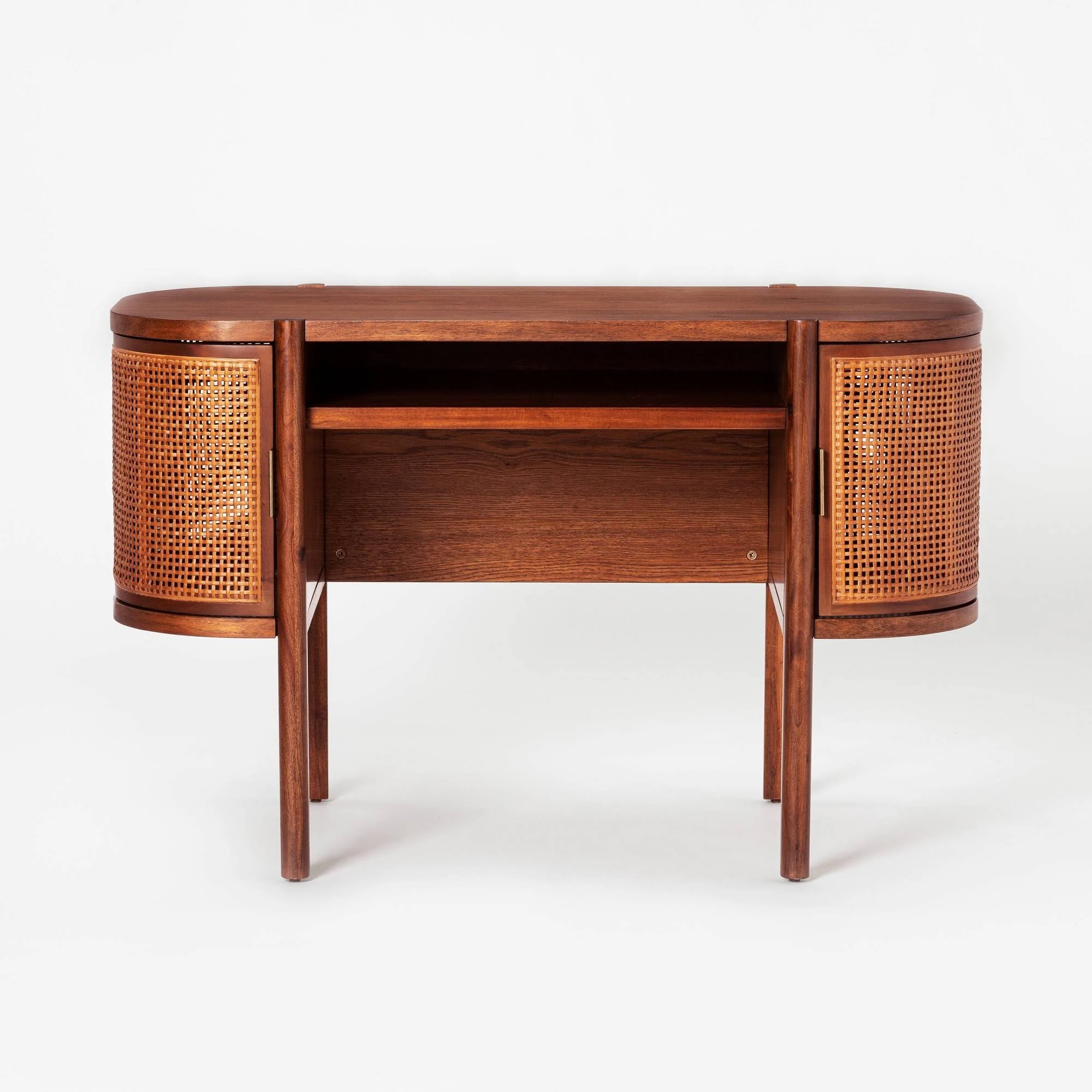 Portola Hills Caned Desk Walnut - Threshold Designed with Studio McGee