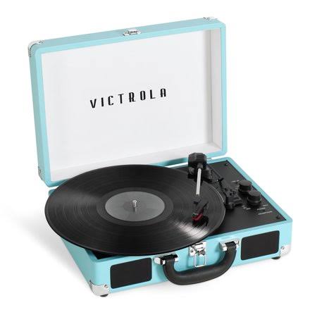 Victrola Journey Bluetooth Suitcase Record Player with 3-Speed Turntable