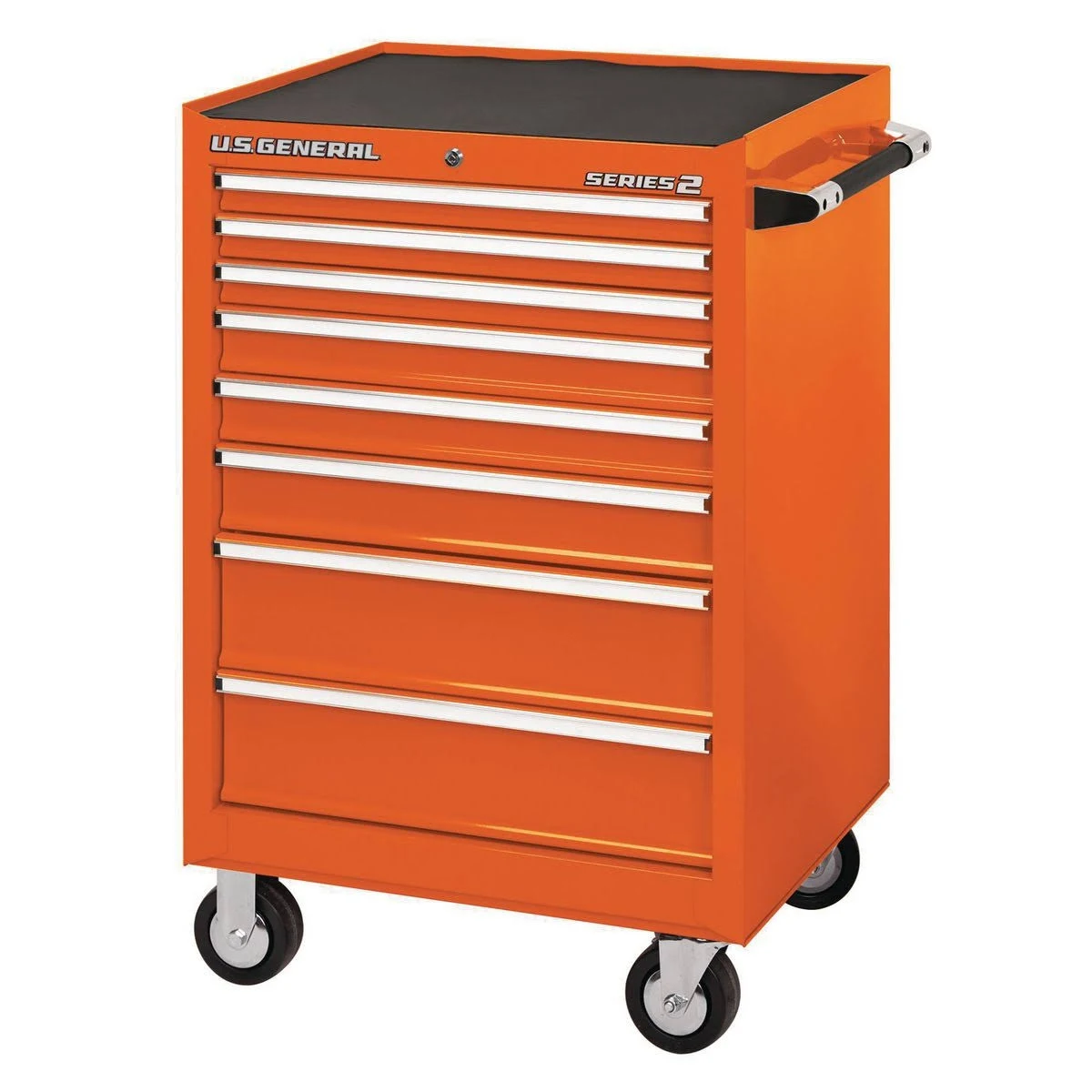 U.S. General 26 in. x 22 in. Single Bank Roller Cabinet, Orange 56235