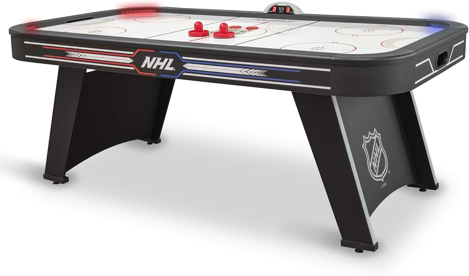 EastPoint Sports NHL 80” Pulse Air Hockey Table with Automatic LED Electronic Scoring – Perfect for Family Game Room, Adult rec Room, basements