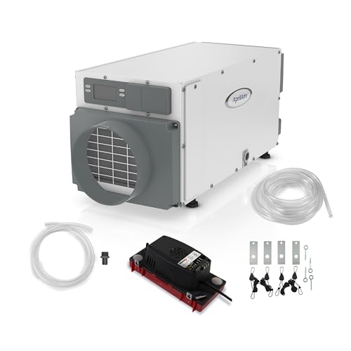 AprilAire E070 Pro 70-Pint Crawl Space Dehumidifier with Drain Hose, Commercial-Grade Whole-House Dehumidifier for Crawlspace, Basement