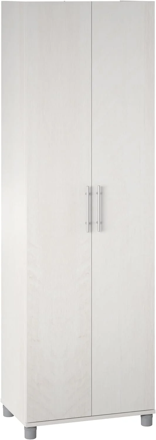 YINCHEN Camberly 24" Utility Storage Cabinet in Ivory Oak