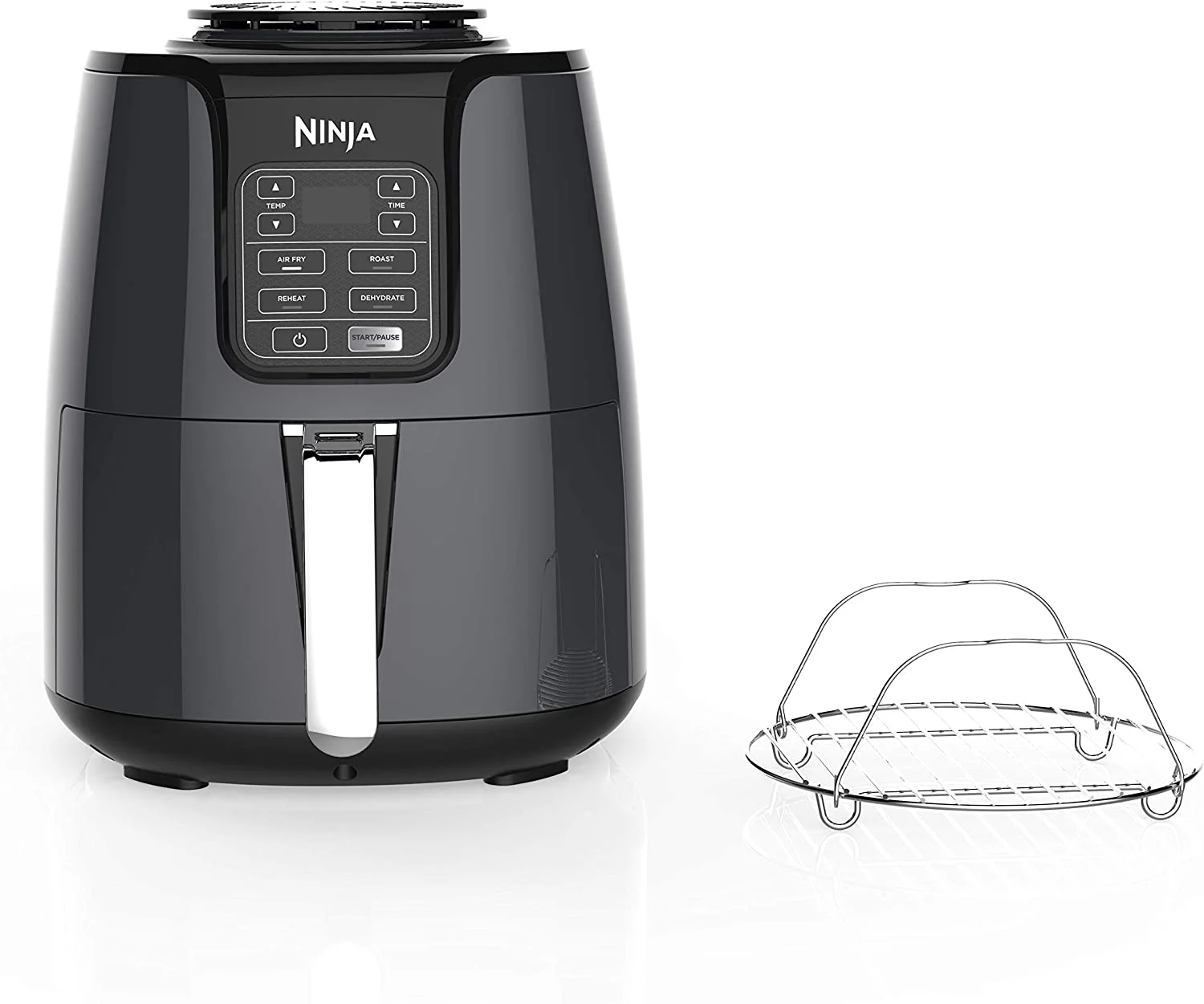 Ninja AF101 Air Fryer, 4 Qt, Black/gray
