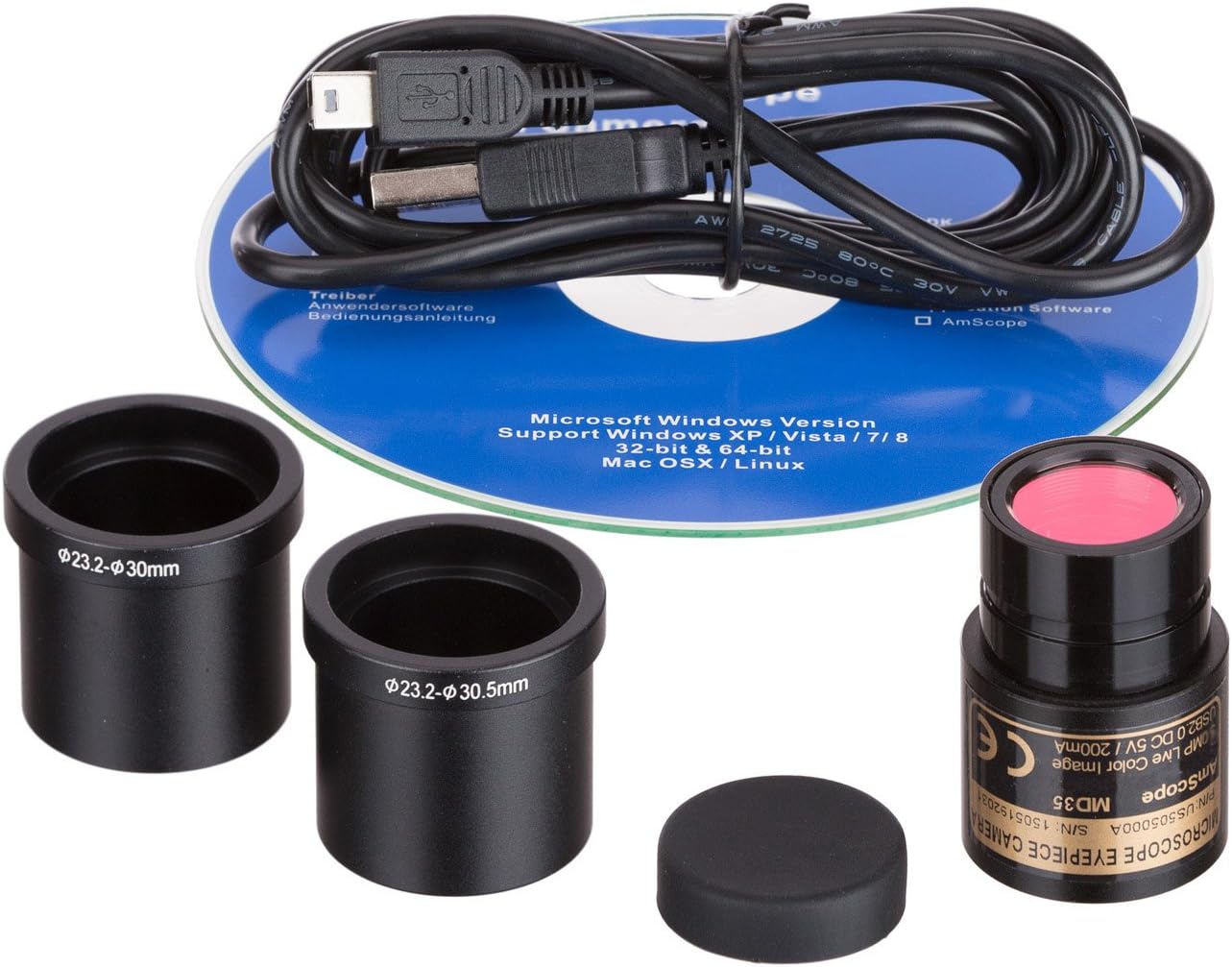 AmScope - MD35A MD35 New Microscope Imager Digital USB Camera, Compatible with Windows XP/Vista/7/8/10
