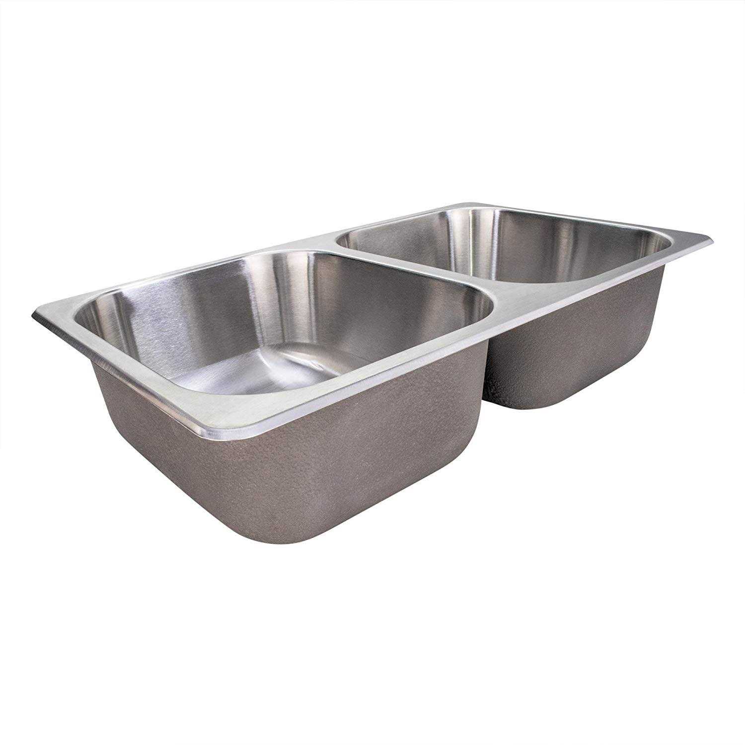 RecPro RV Stainless Steel Sink 27x16x17 Double RV Kitchen Sink - Shop Hardware Tools Online Store