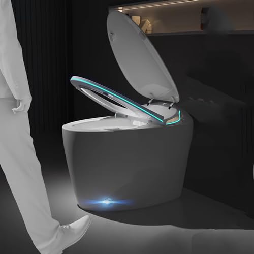 curfair Smart Bidet Toilet with UV Steriliser, Air Dryer, Heated Water Sprayer & Seat, Off-seat AUTO Flush