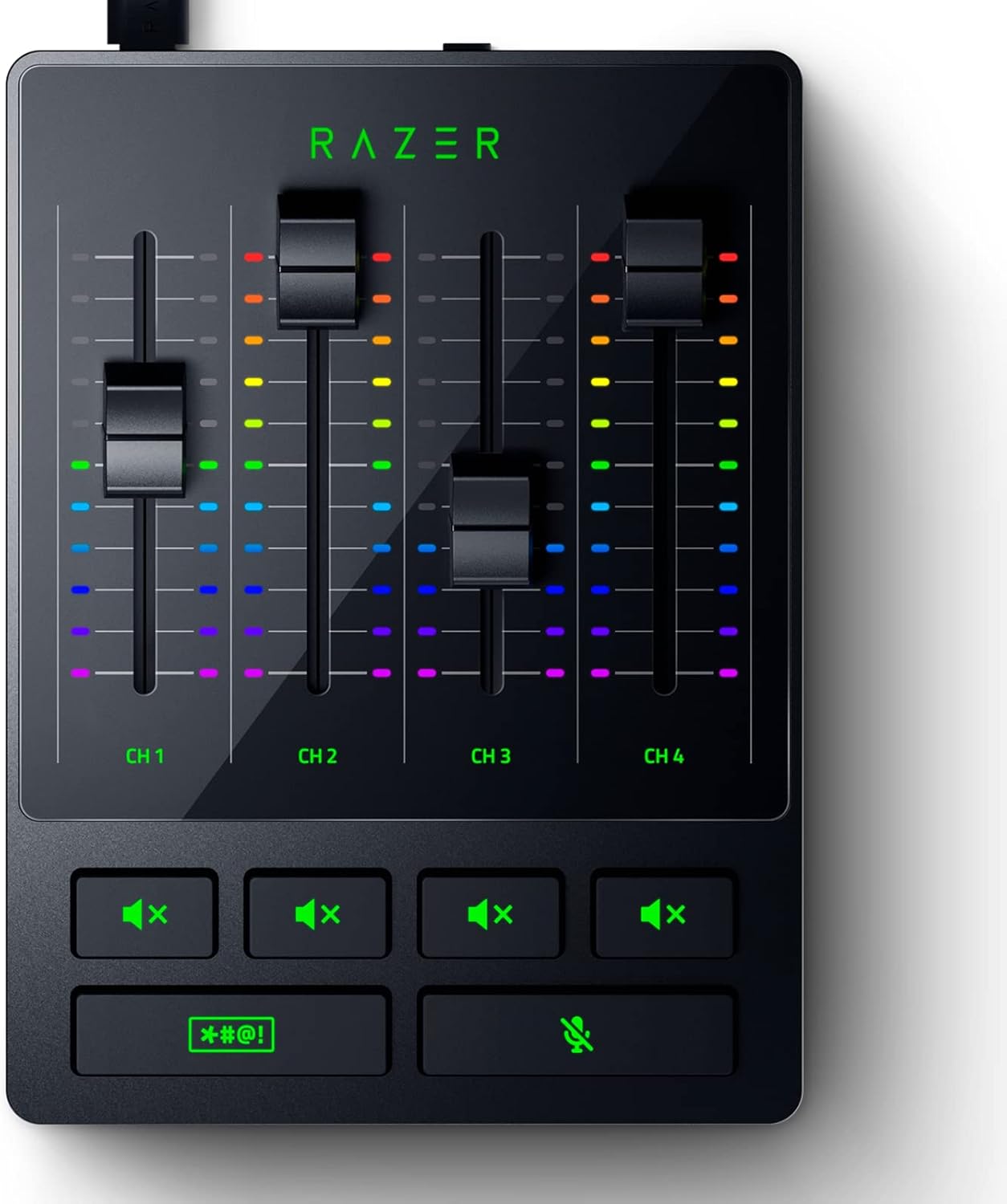 Razer Audio Mixer: All-in-One Streaming/Broadcasting Mixer - 4-Channel Design - XLR Preamp - Built-in Voice Settings & Audio Processing